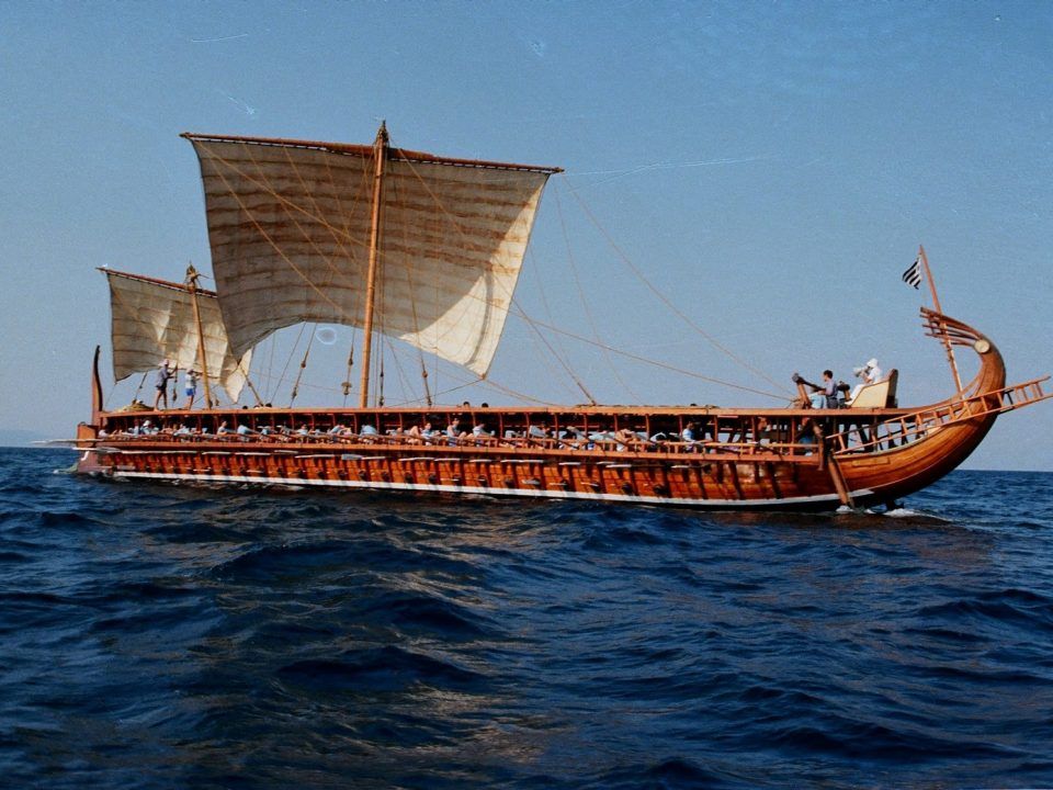 iconic greek ship